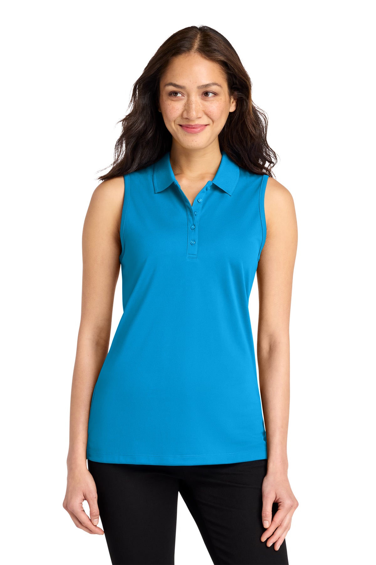 Womens Sleeveless Polo