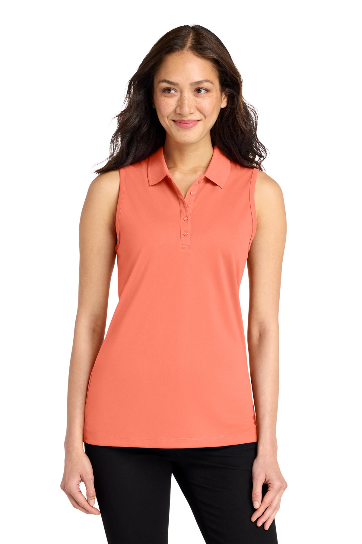 Womens Sleeveless Polo