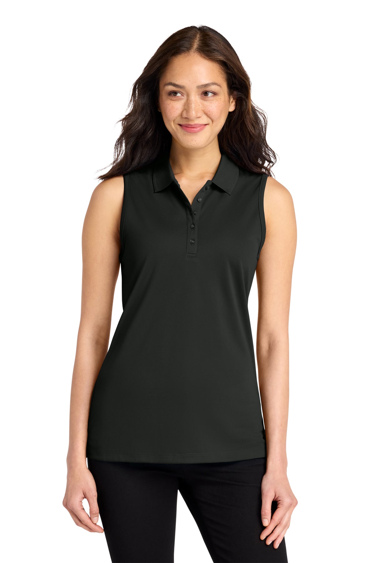 Womens Sleeveless Polo