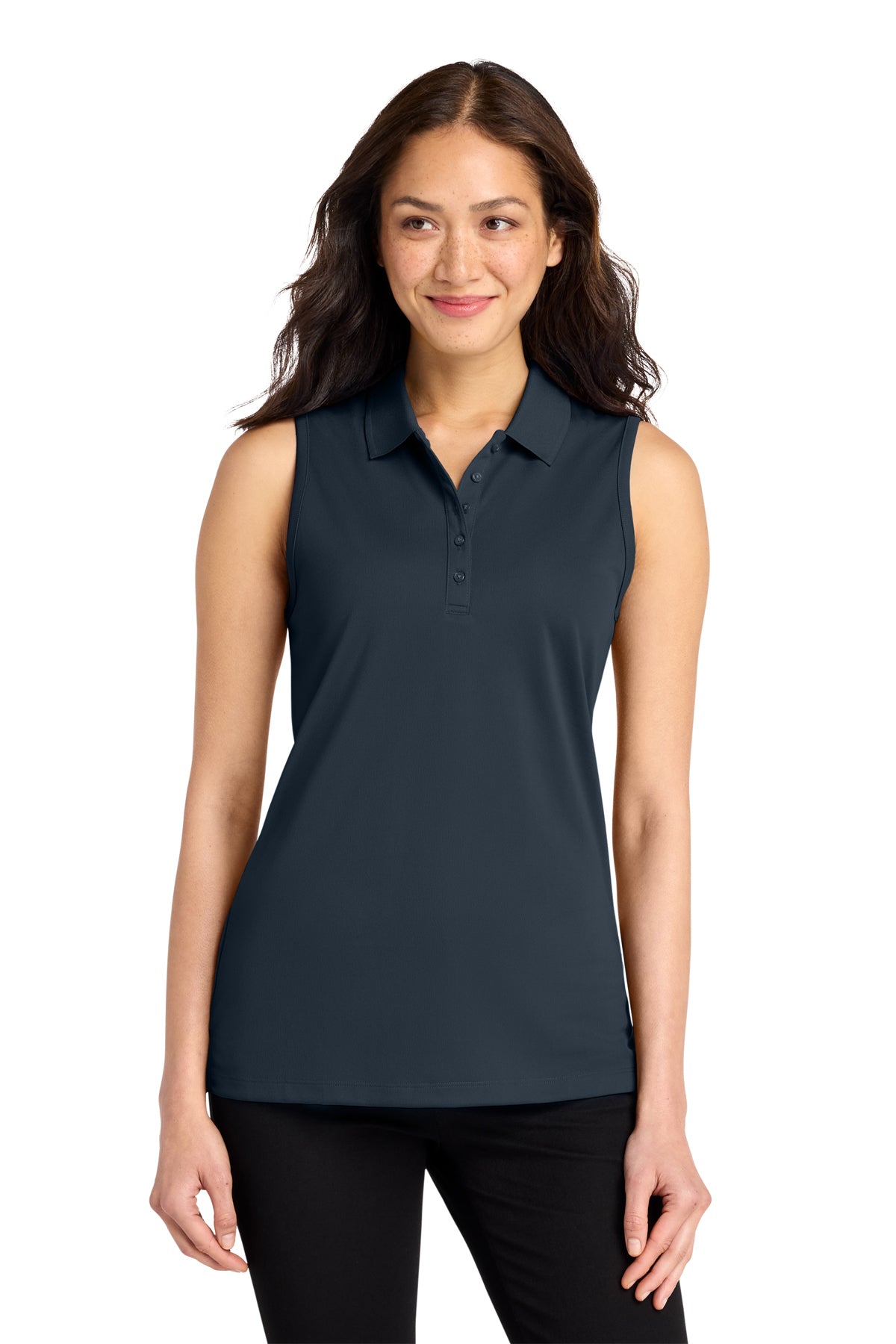 Womens Sleeveless Polo