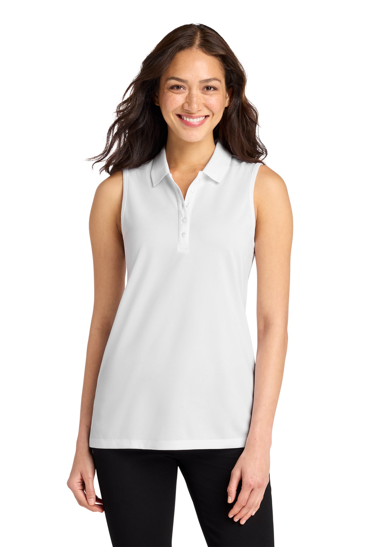 Womens Sleeveless Polo