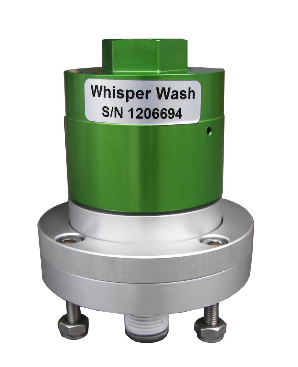 Whisper wash swivel assembly