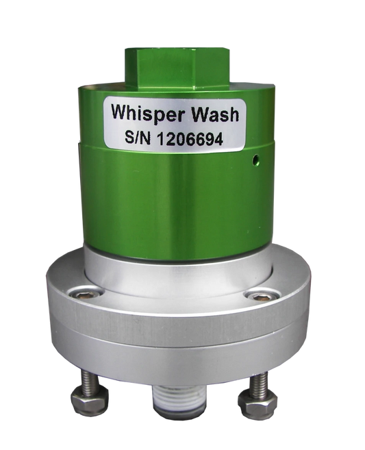 Whisper wash swivel assembly